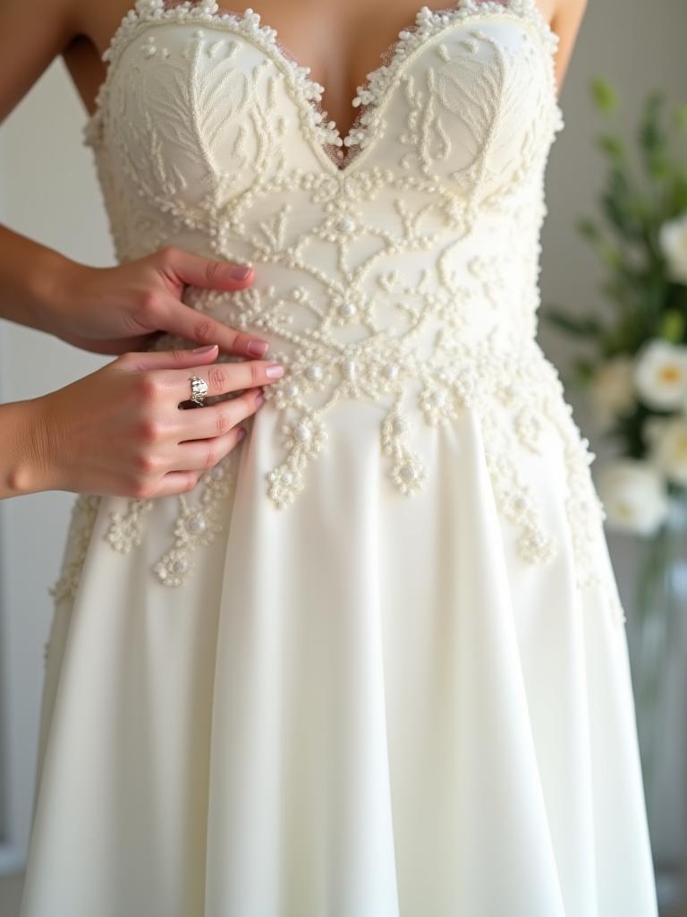 Nettoyage robe de mariée haut de gamme Paris